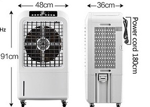 Máy làm mát không khí bằng nước công nghiệp 150W 220V Máy điều hòa hẹn giờ điều khiển từ xa 7.5H